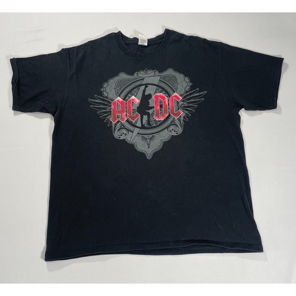 AC/DC 2008-09 Black Ice Tour Men's XL Graphic Concert Shirt Rock Metal